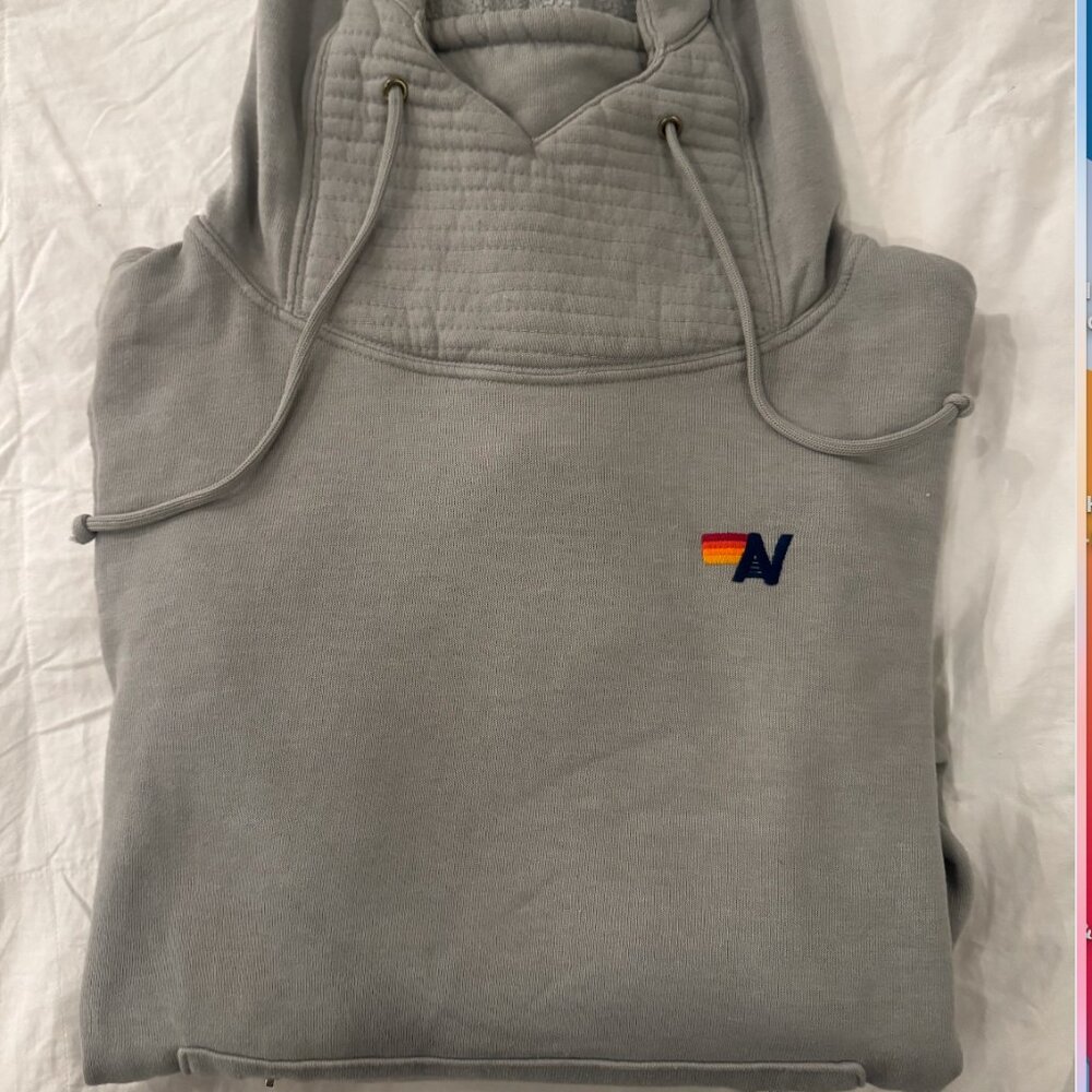 AVIATOR NATION NINJA/SCUBA HOODIE GRAY SIZE L